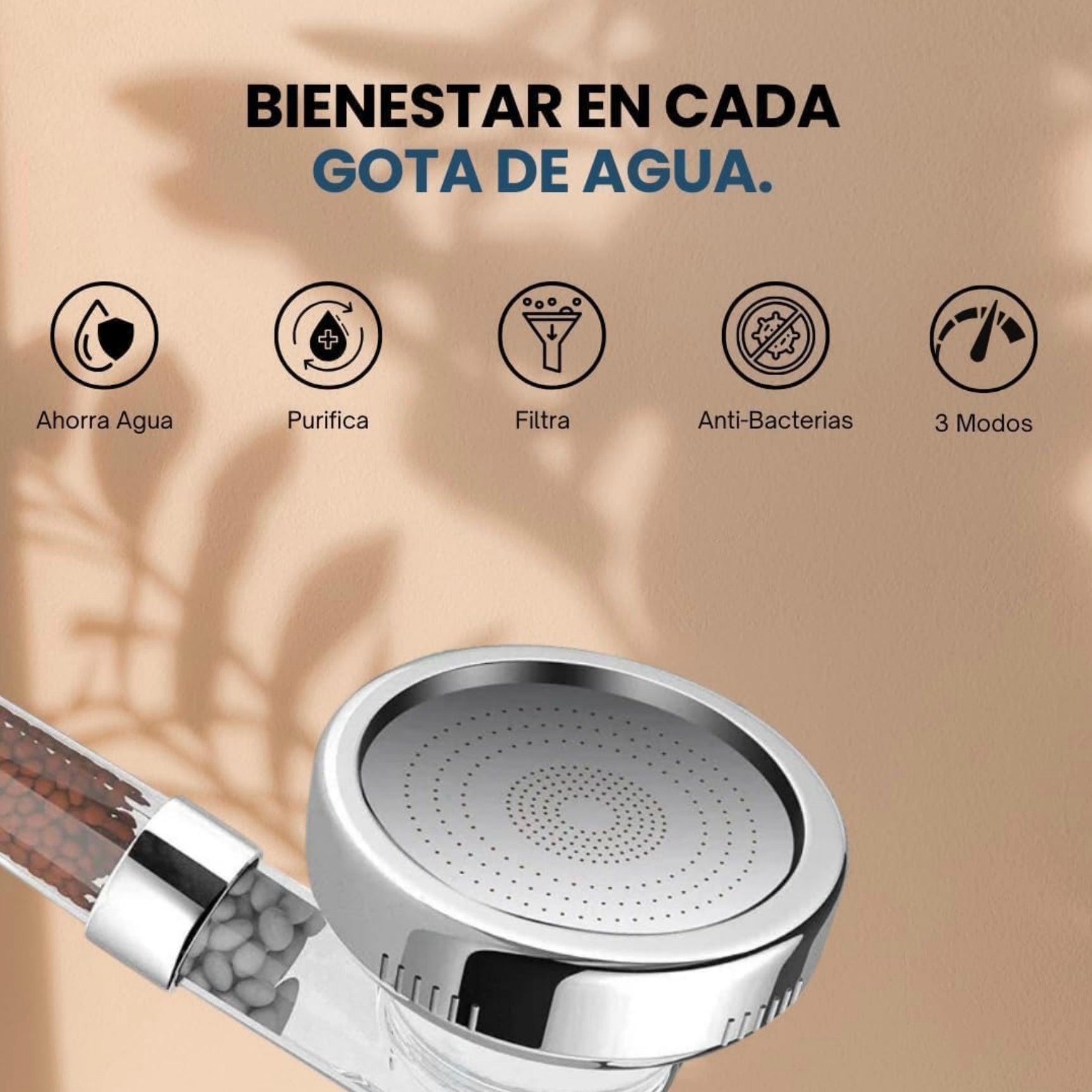 GRIFO DE DUCHA CON FILTROS MINERALES